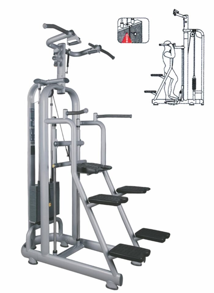 A008 Easy chin dip machine Pull up and dip station - Image 2