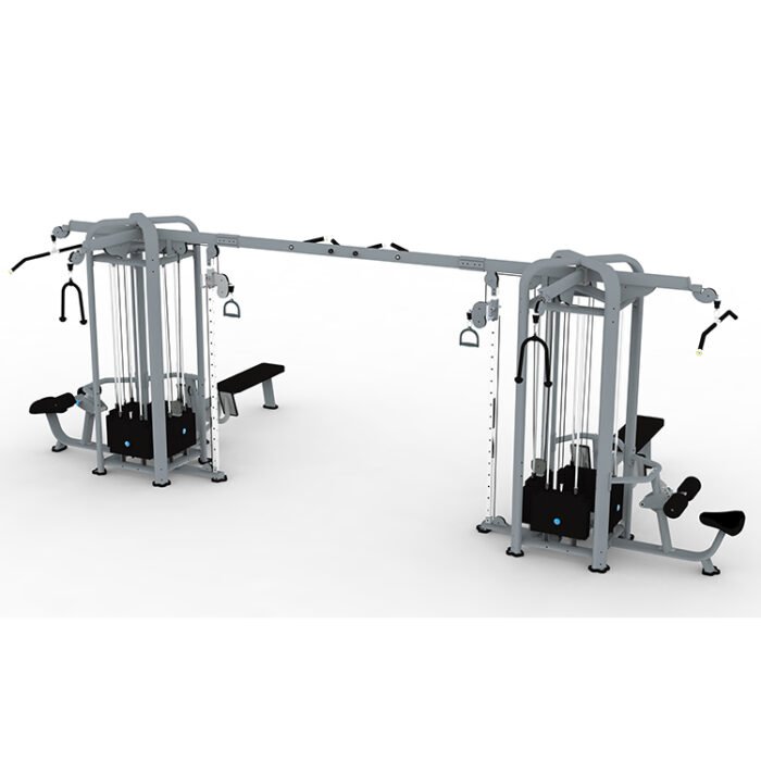 DS046 Multi Jungle 8 Stations Crossover Stacks Gym Station