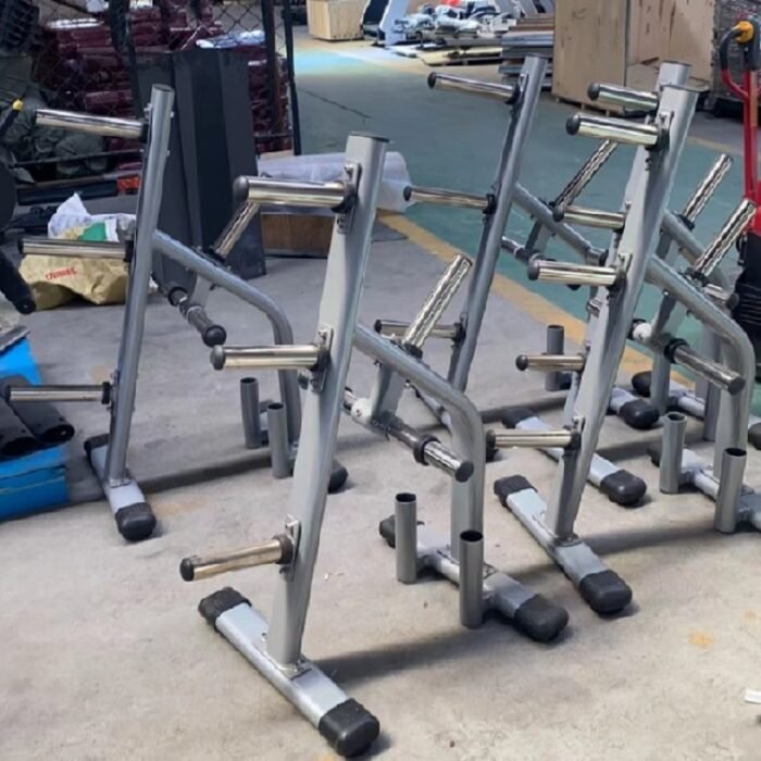 DS064 Barbell Holder Stand Rack Weight Plate Tree Rack Holders - Image 3