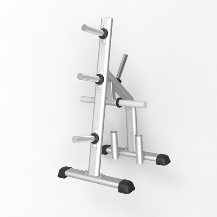 DS064 Barbell Holder Stand Rack Weight Plate Tree Rack Holders