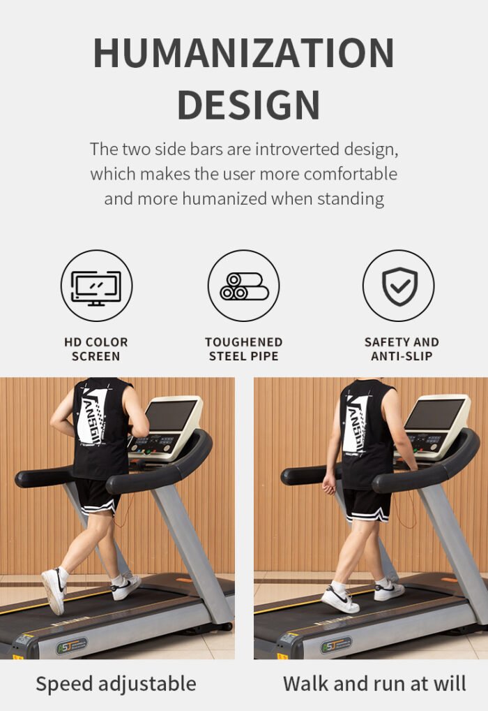 ASJ-9600 Commercial Treadmill with TV Screen - Image 4