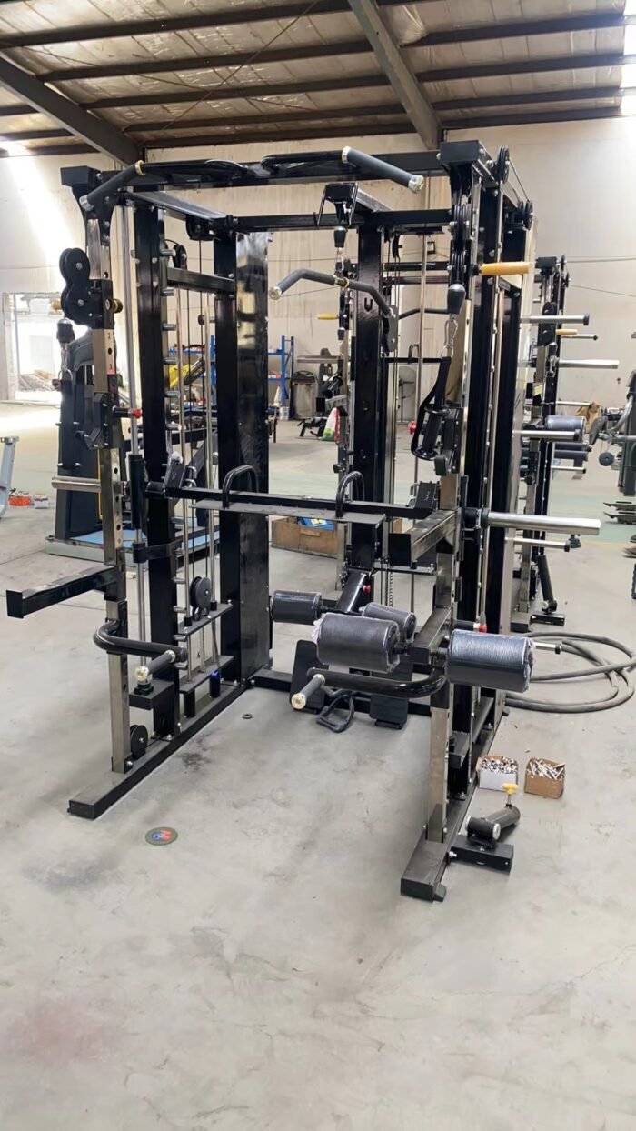 S122 Multi functional Trainer&smith&Squat&lat pull down&low row Machine commercial fitness equipment - Image 5